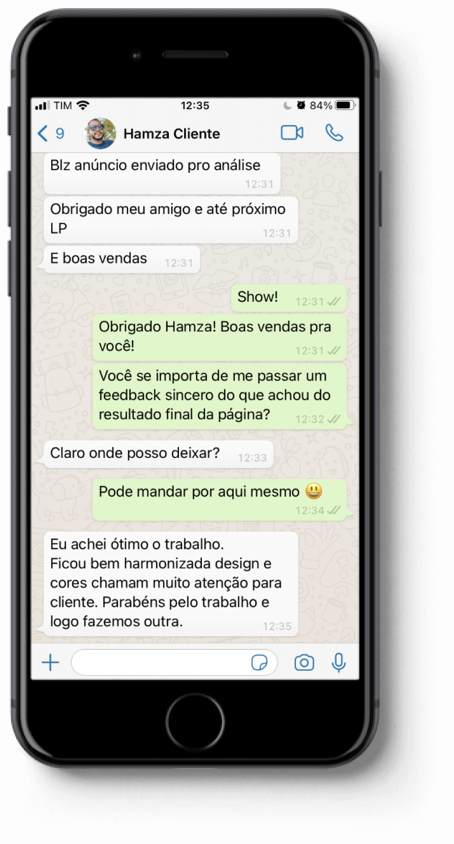 Depoimento Hamza (Mockup)